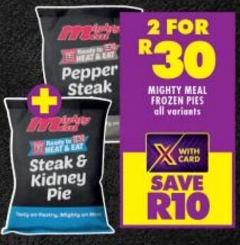 Shoprite MIGHTY MEAL FROZEN PIES all variants offer