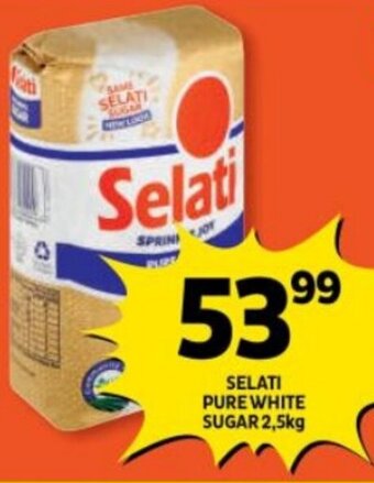 Shoprite SELATI PURE WHITE SUGAR 2,5kg offer