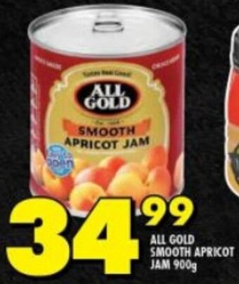 Shoprite ALL GOLD SMOOTH APRICOT JAM 900g offer