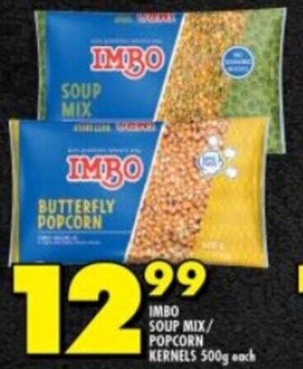 Shoprite IMBO SOUP MIX/ POPCORN KERNELS 500g each offer