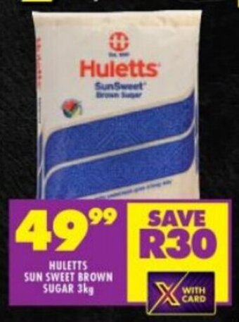 Shoprite HULETTS SUN SWEET BROWN SUGAR 3kg offer