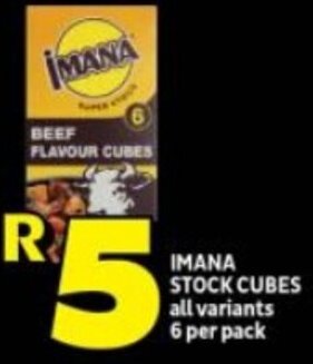 Shoprite IMANA STOCK CUBES all variants 6 per pack offer