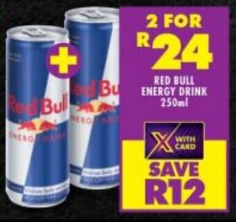 Shoprite RED BULL ENERGY DRINK 250ml offer