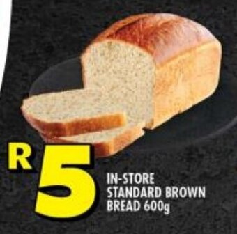 Shoprite IN-STORE STANDARD BROWN BREAD 600g offer