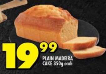 Shoprite PLAIN MADEIRA CAKE 350g each offer