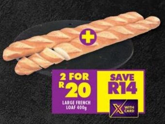 Shoprite LARGE FRENCH LOAF 400g offer