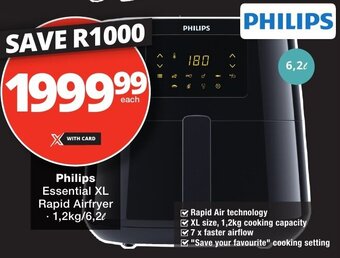 Checkers Philips Essential XL Rapid Airfryer offer