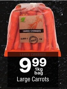 Checkers LARGE CARROTS offer