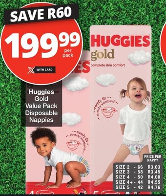 Huggies Gold Value Pack Disposable Nappies