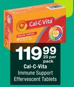 Checkers Cal-C-Vita Immune Support Effervescent Tablets offer