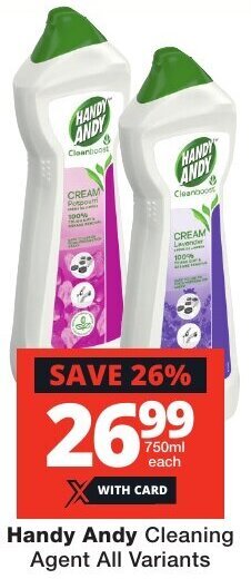 Checkers Handy Andy Cleaning Agent All Variants offer