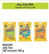 Makro Beacon jelly tots (all variants)-for 3 x 100g offer