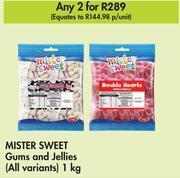 Makro Mister sweet gums & jellies (all variants)-for 2 x 1kg offer