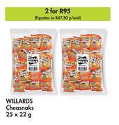 Willards cheasnaks-for 2 x 25 x 22g