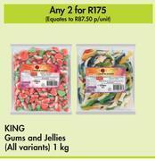 King gums & jellies (all variants)_for 2 x 1kg