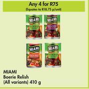 Makro Miami boerie relish (all variants)-for 4 x 410g offer