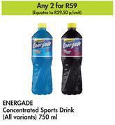 Makro Energade concentrated sports drink (all variants)-for 2 x 750ml offer