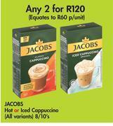 Makro Jacobs hot or iced cappuccino (all variants)-for 2 x 8/10's offer
