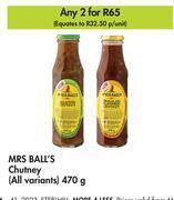 Mrs. ball's chutney (all variants)-for 2 x 470g