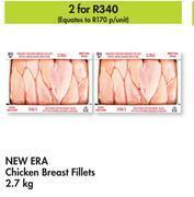 Makro New era chicken breast fillets-for 2 x 2.7kg offer