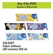 Makro Sta soft fabric softener (all variants)-for 4 x 500ml offer