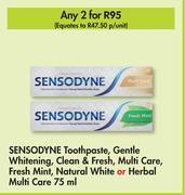 Makro Sensodyne toothpaste-for 2 x 75ml offer