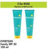 Everysun family spf 30-for 2 x 100ml