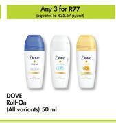Makro Dove roll on (all variants)-for 3 x 50ml offer