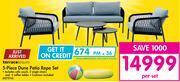 Makro Terrace leisure 5 piece dune patio rope set-per set offer