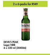 Makro Devil's peak lager nrb-2 x 6 x 330ml offer