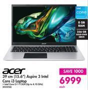 Acer 39cm (15.6) aspire 3 intel core i3 laptop