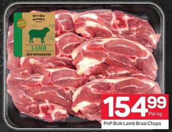 Pick n Pay PnP Bulk Lamb Braai Chops offer