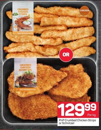 Pick n Pay PnP Crumbed Chicken Strips or Schnitzel offer