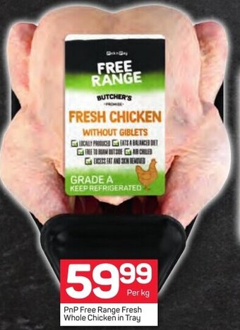 Pick n Pay PnP Free Range Fresh Whole Chicken in Tray offer