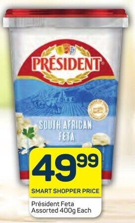 Pick n Pay Président Feta Assorted 400g Each offer