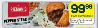 Pick n Pay Piemans Pies Assorted 160/180g Each offer