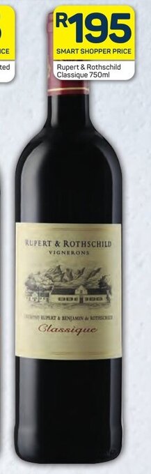 Pick n Pay Rupert & Rothschild Classique 750ml offer