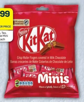 Pick n Pay Nestlé Smarties, Tex, KitKat or Bar-One Mini Bag 135-189g Each offer