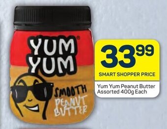 Pick n Pay Yum Yum Peanut Butter Assorted 400g Each offer