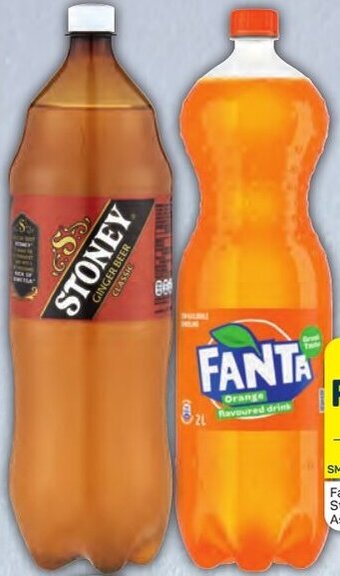 Pick n Pay Fanta, Sprite or Stoney Ginger Beer Assorted 2 Litre offer
