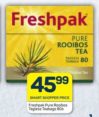 Pick n Pay Freshpak Pure Rooibos Tagless Teabags 80s offer
