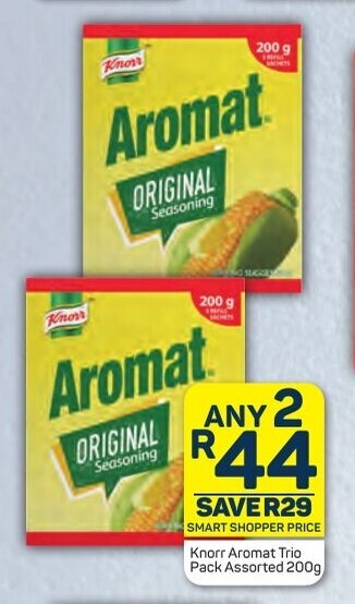 Pick n Pay Knorr Aromat Trio Pack Assorted 200g offer