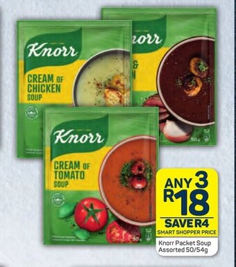 Pick n Pay Knorr Packet Soup Assorted 50/54g offer