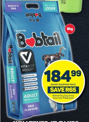 Pick n Pay Bobtail Dry Dog Food Assorted 7/8kg Each offer