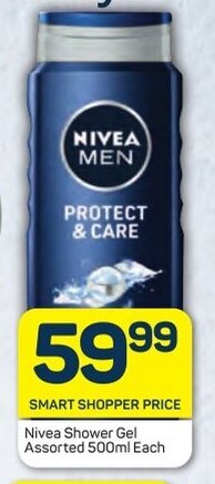 Pick n Pay Nivea Shower Gel Assorted 500ml Each offer