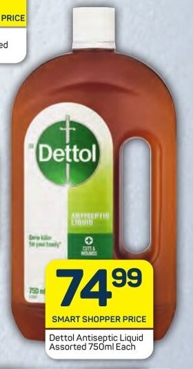 Pick n Pay Dettol Antiseptic Liquid Assorted 750ml Each offer