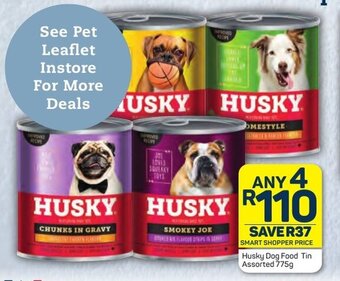 Pick n Pay Husky Dog Food Tin Assorted 775g offer