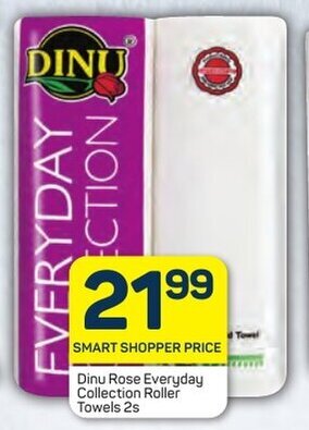 Pick n Pay Dinu Rose Everyday Collection Roller Towels 2s offer