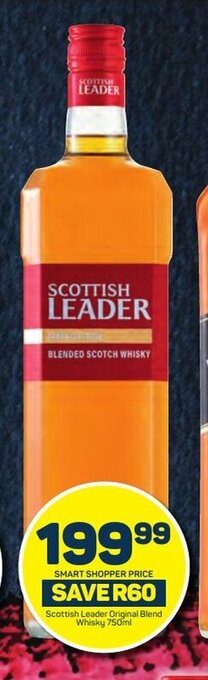 Pick n Pay Scottish Leader Original Blend Whisky 750ml offer
