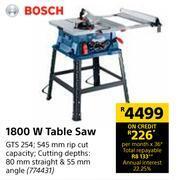 Builders Warehouse Bosch 1800w table saw offer